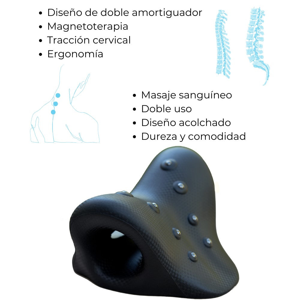 ABB4US | Cervical Traction Pillow with 8 Magnetic Points | to Relieve Neck and Shoulder Pain | Relaxing Posture Corrector Device | Stretching to Relieve Tension