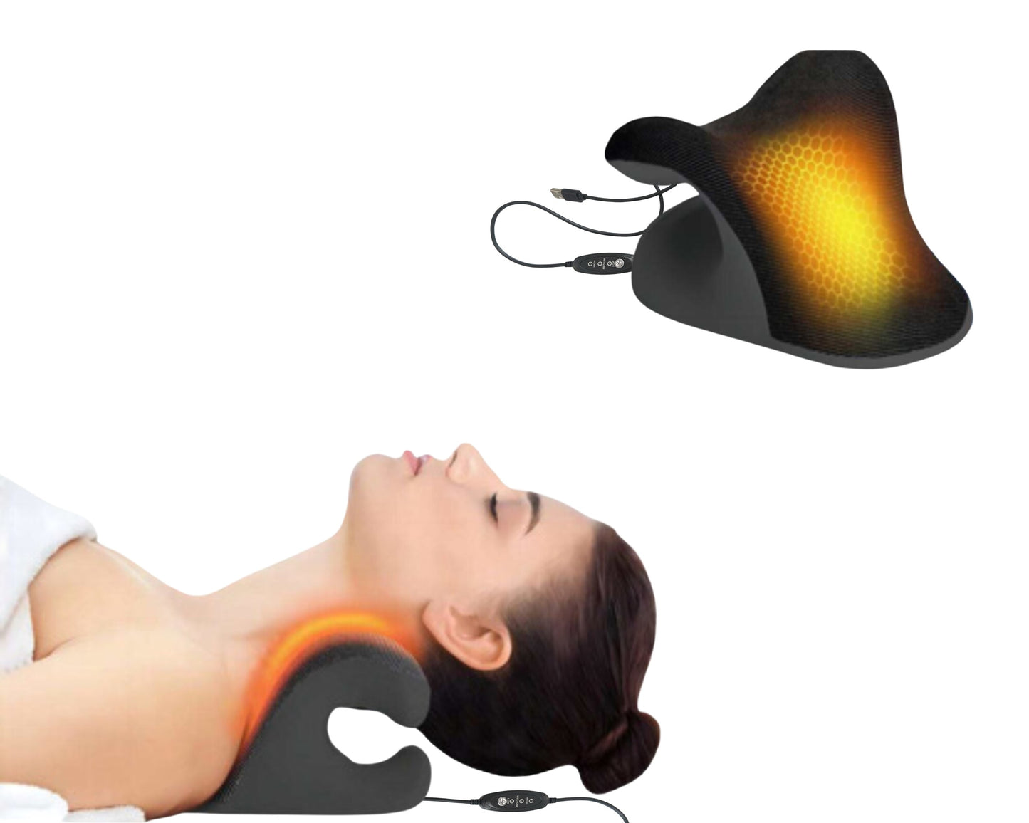 Dispositivo de Tracción Cervical Térmico para Aliviar el Dolor de Cuello y Hombros
