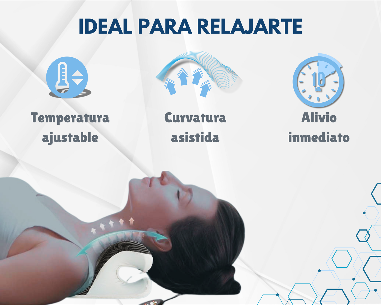 Dispositivo de Tracción Cervical Térmico para Aliviar el Dolor de Cuello y Hombros