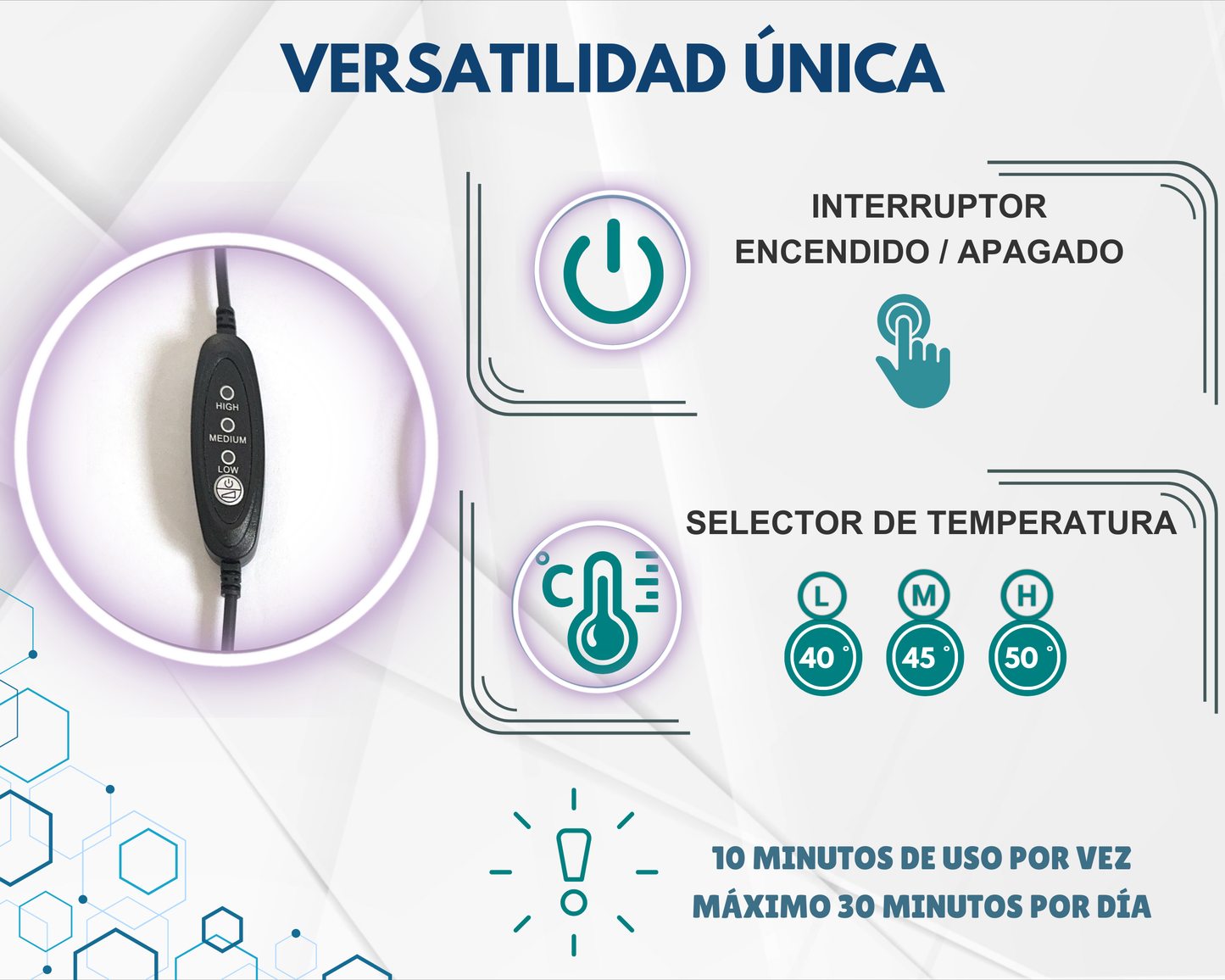 Dispositivo de Tracción Cervical Térmico para Aliviar el Dolor de Cuello y Hombros