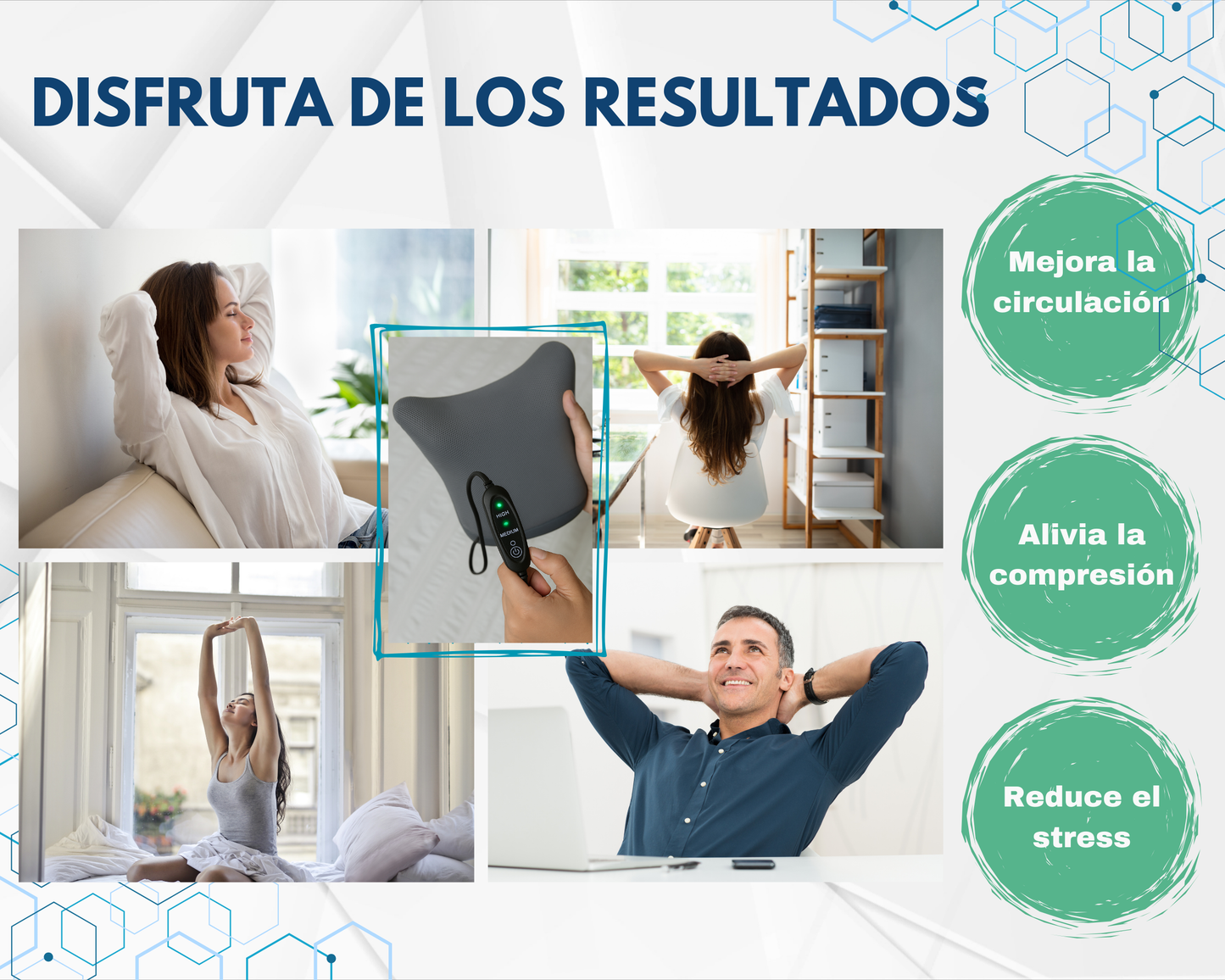 Dispositivo de Tracción Cervical Térmico para Aliviar el Dolor de Cuello y Hombros