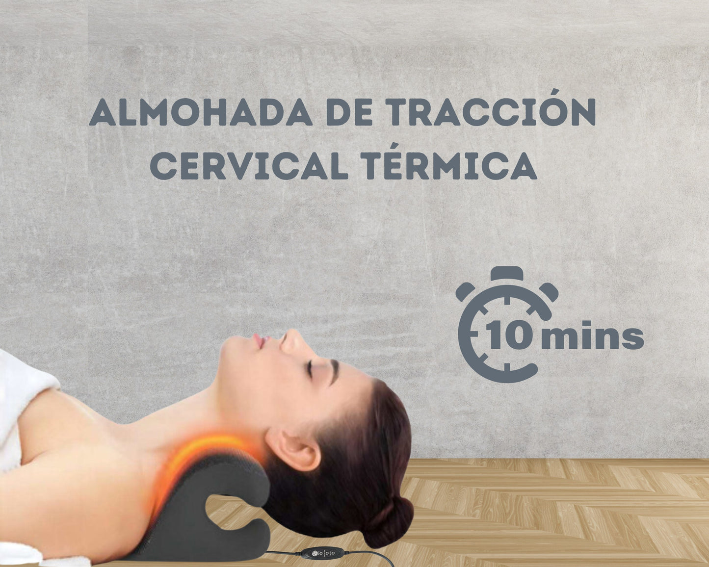 Dispositivo de Tracción Cervical Térmico para Aliviar el Dolor de Cuello y Hombros