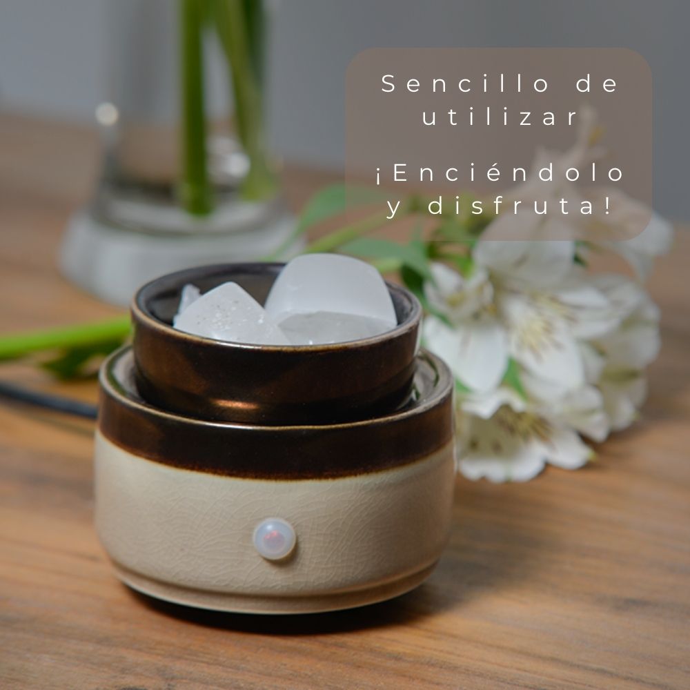 ABB4US | 3 in 1 Scented Candle Warmer | Essential Oil Diffuser | Scented Oil Burner | Wax Warmer, Home Air Fresheners | Includes Pack of 6 Scented Waxes 