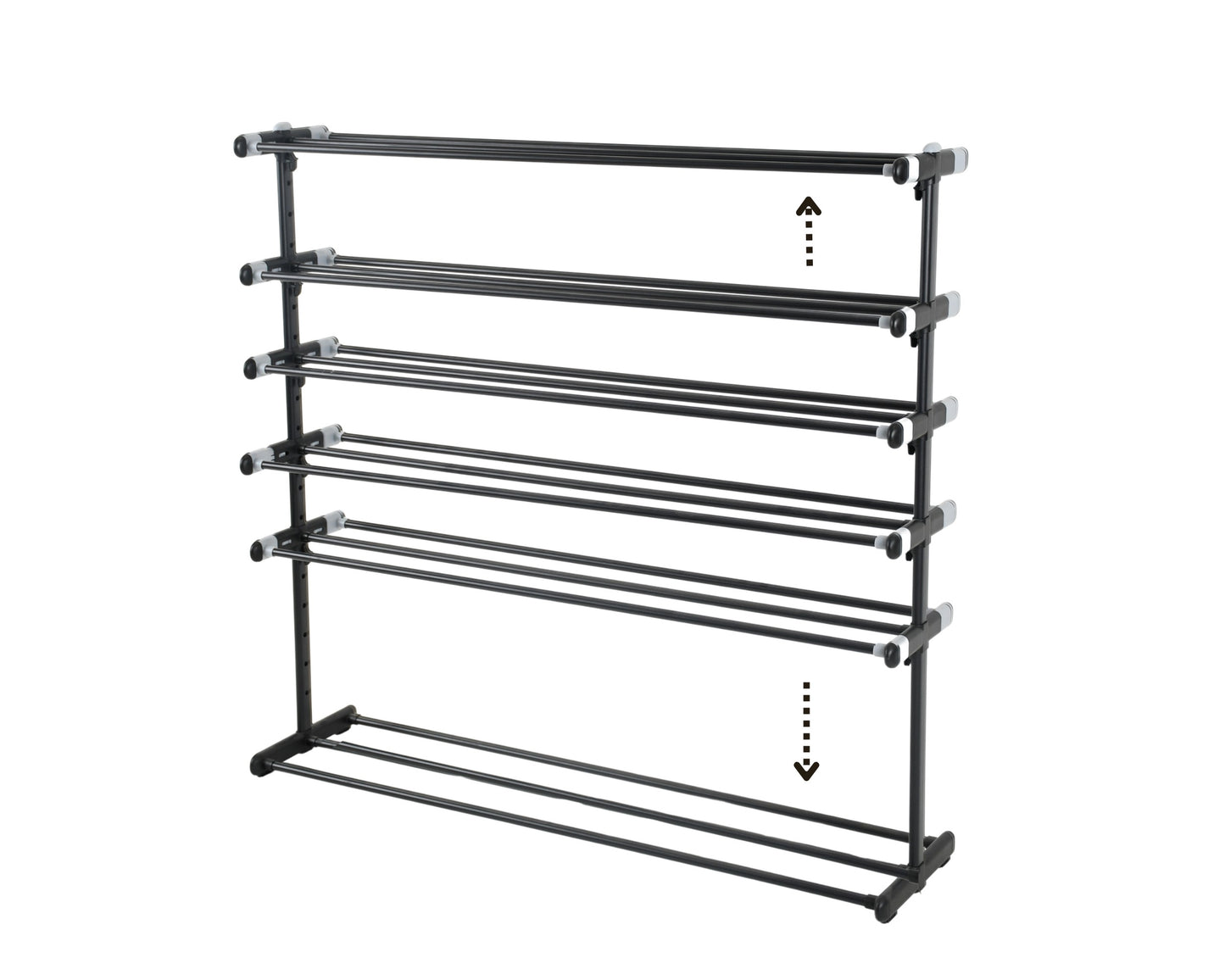 ABB4US | Standing Shoe Rack | For Clothing and Shoes | Hallway Coat Rack for Home | Clothes Rack with Hooks | Entrance, Bedroom, Hallway Furniture | Resistant | Steel | 60x35x163cm 
