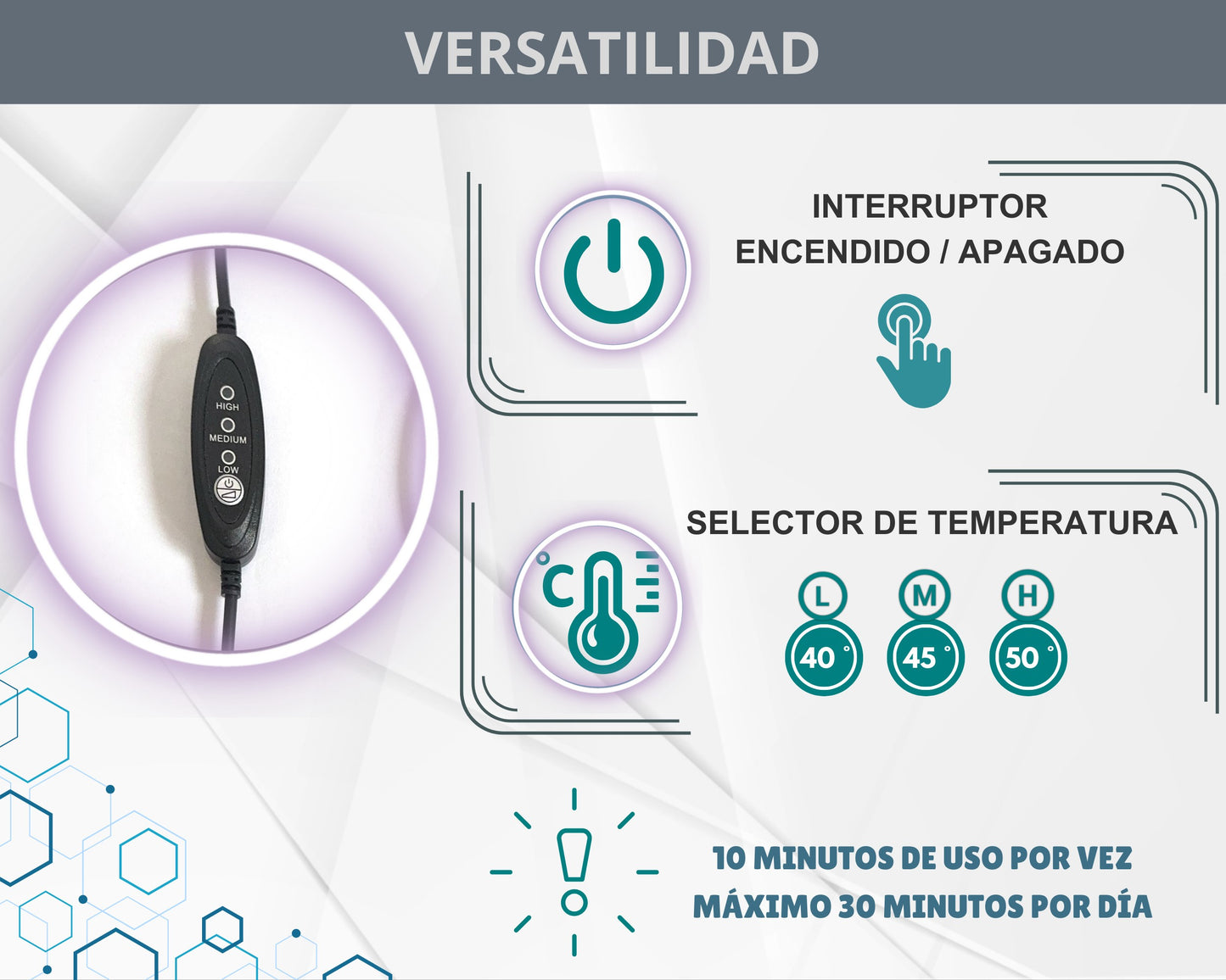 Dispositivo de Tracción Cervical Térmico para Aliviar el Dolor de Cuello y Hombros