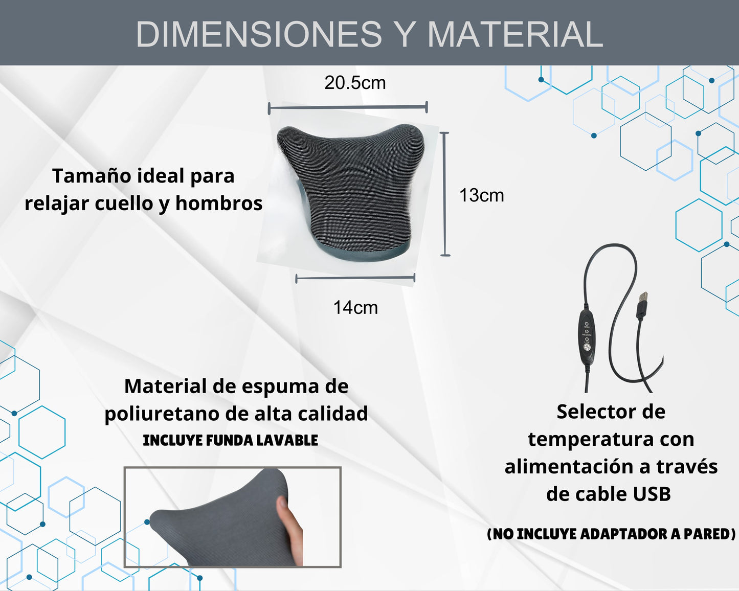 Dispositivo de Tracción Cervical Térmico para Aliviar el Dolor de Cuello y Hombros